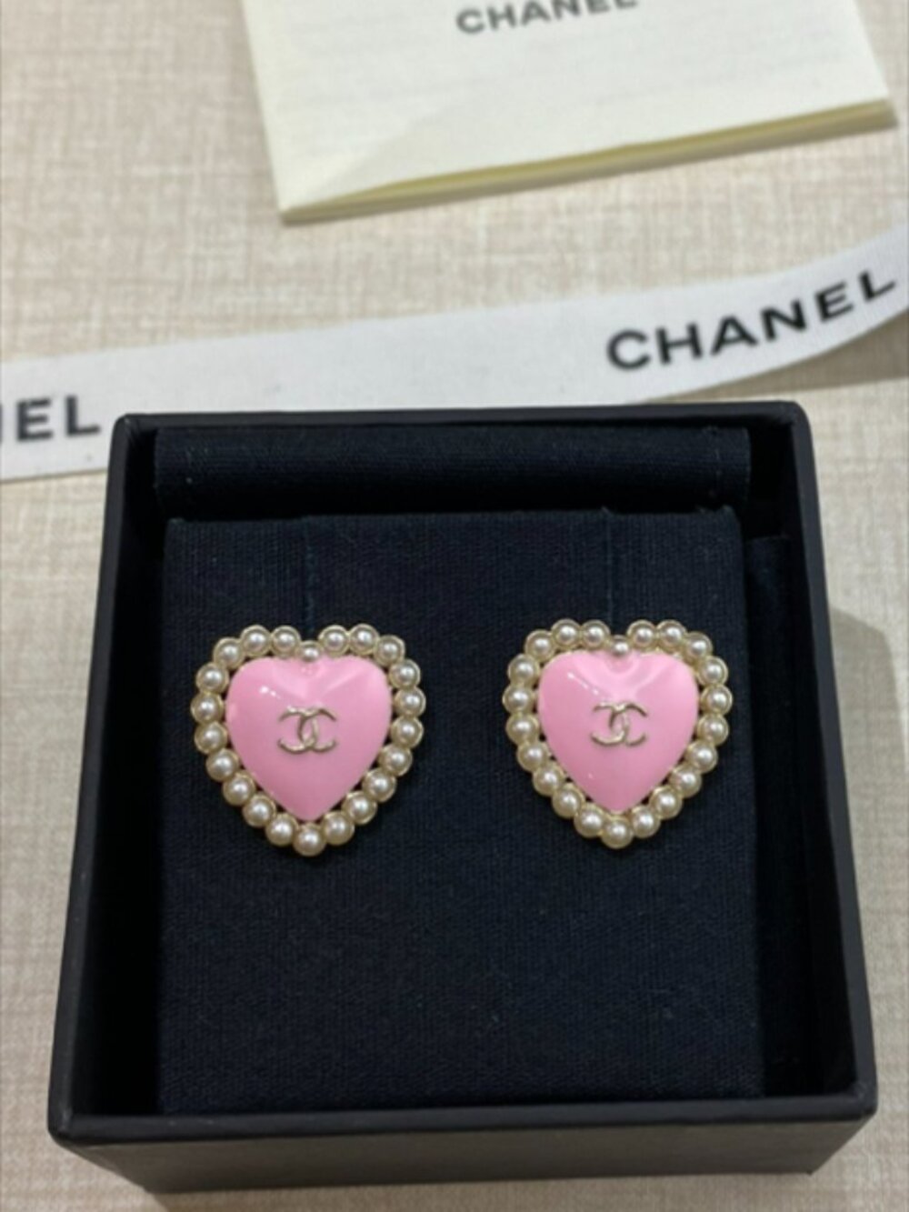 ✨ Chanel Heart Stud Earrings ✨